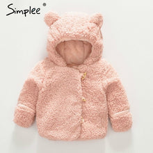 Carregar imagem no visualizador da galeria, Baby Boys Fur Coats Winter Thickening Kids Jackets Clothing Baby Girls Clothes Cute Cartoon Hooded Children Coat